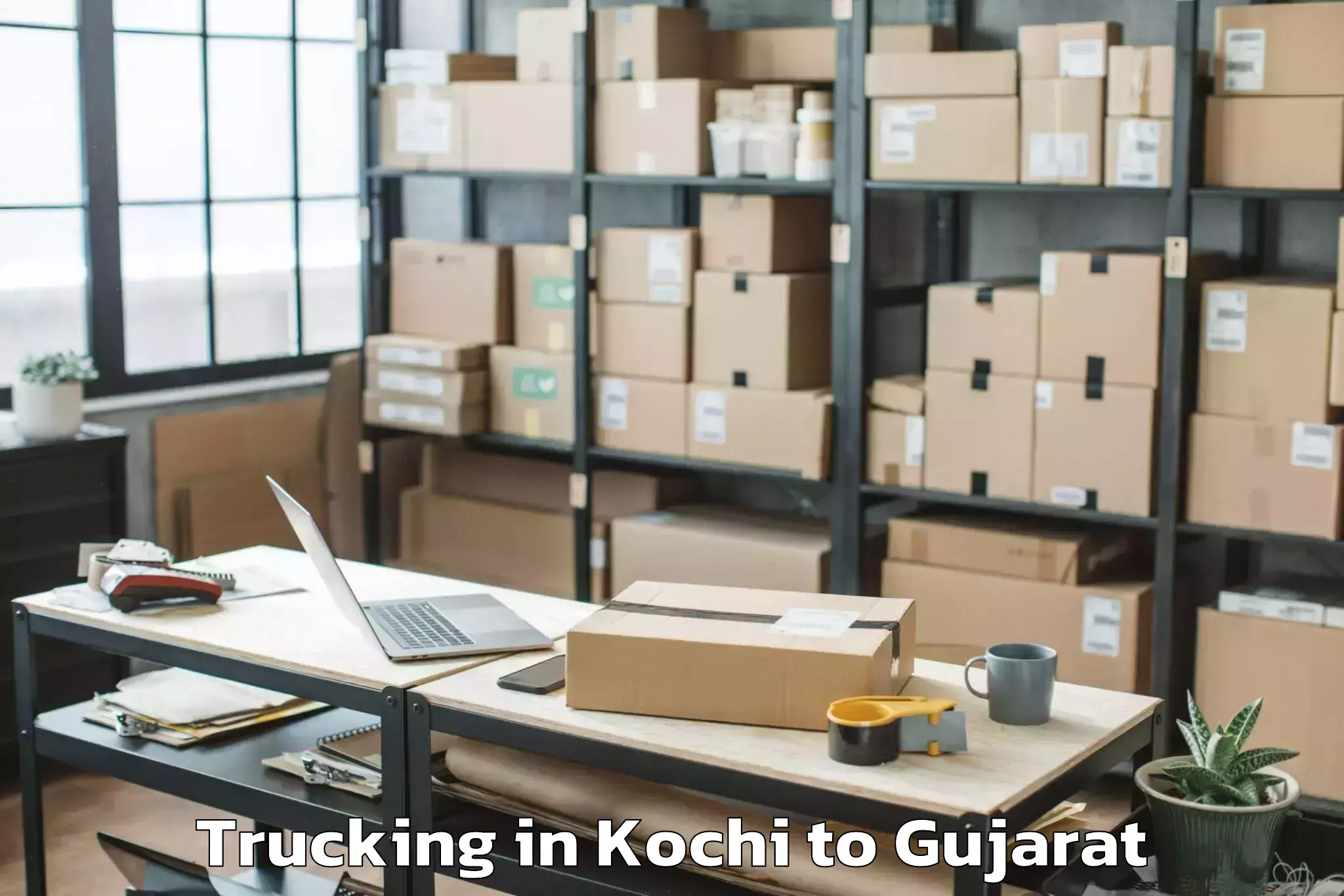 Top Kochi to Shivrajpur Trucking Available